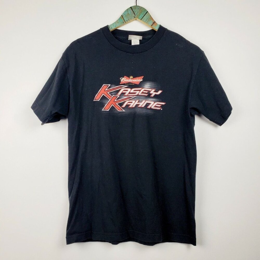 Nascar Chase Men's Budweiser KASEY KAHNE Black Short Sleeve T-Shirt Sz M EUC